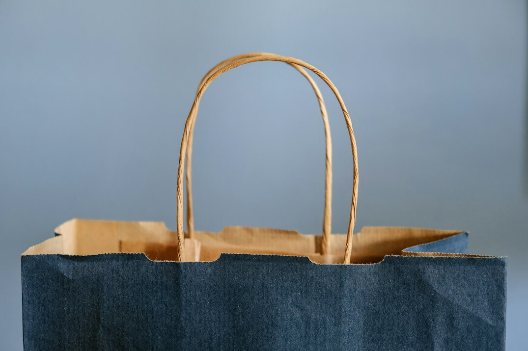 shoplifter hiding product in bag