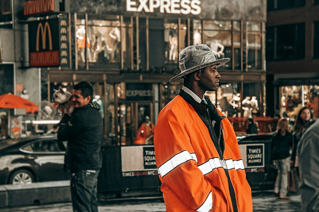 store detective observing customers