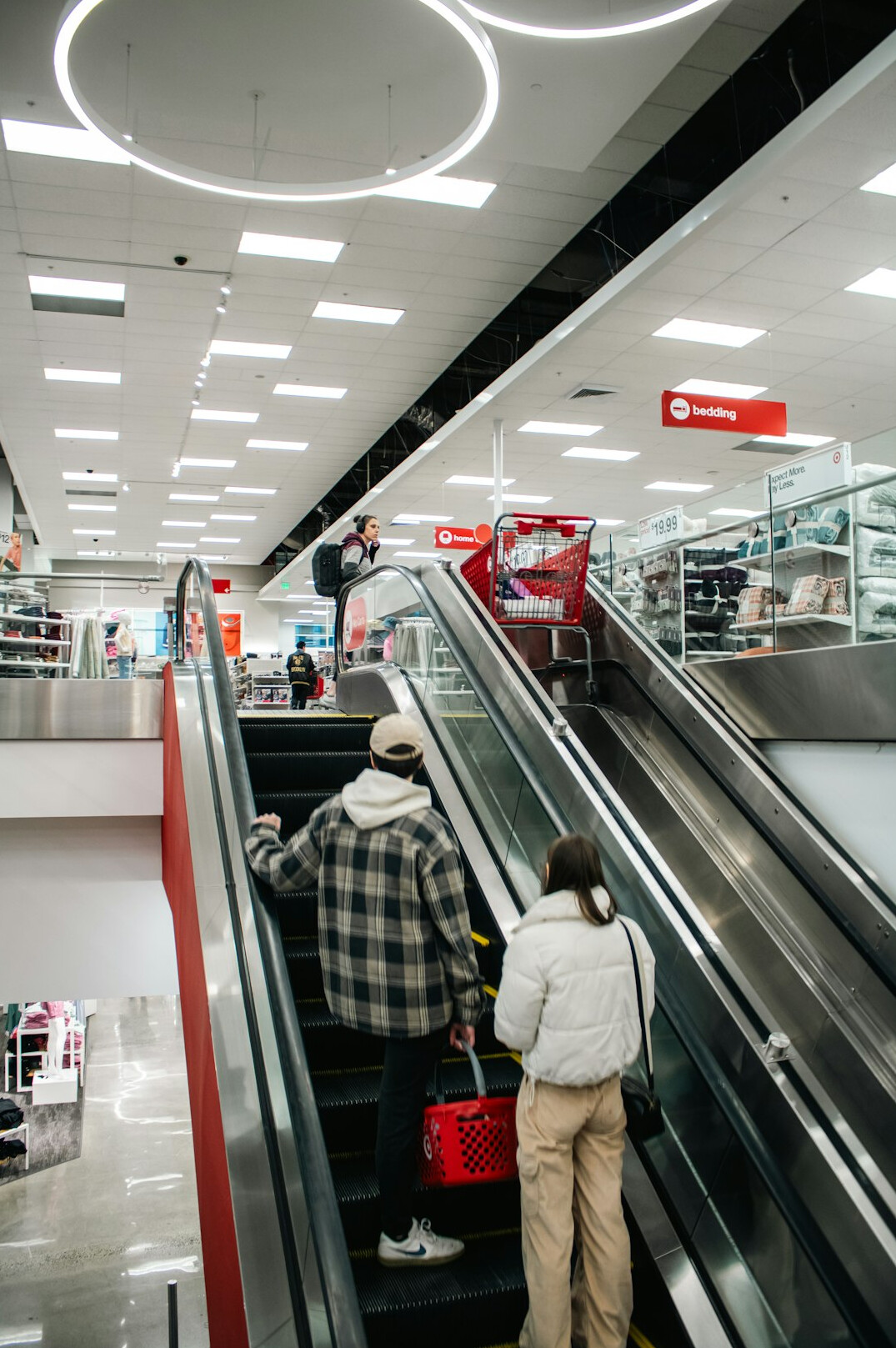 store detective observing shoplifters